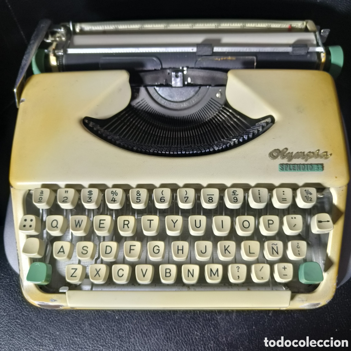 Antig&uuml;edades: M&aacute;quina de Escribir Port&aacute;til Olympia Splendid 33 - Teclado QWERTY Espa&ntilde;ol con &Ntilde; - Made in Germany