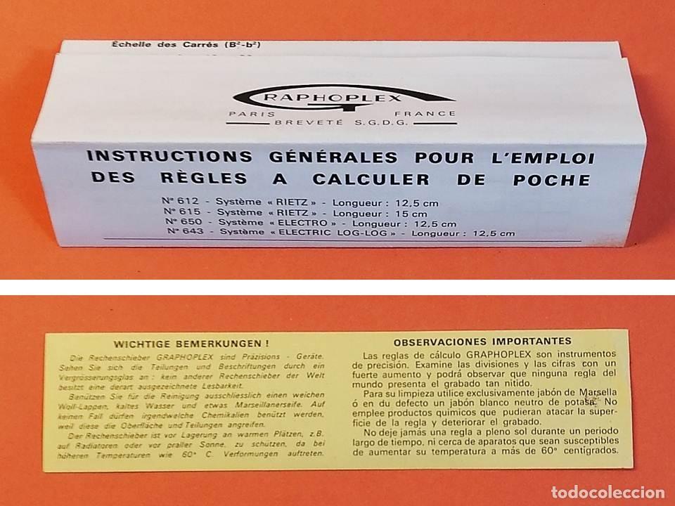 Antig&uuml;edades: REGLA DE C&Aacute;LCULO RAPHOFLEX 612 OTIS - Foto 5
