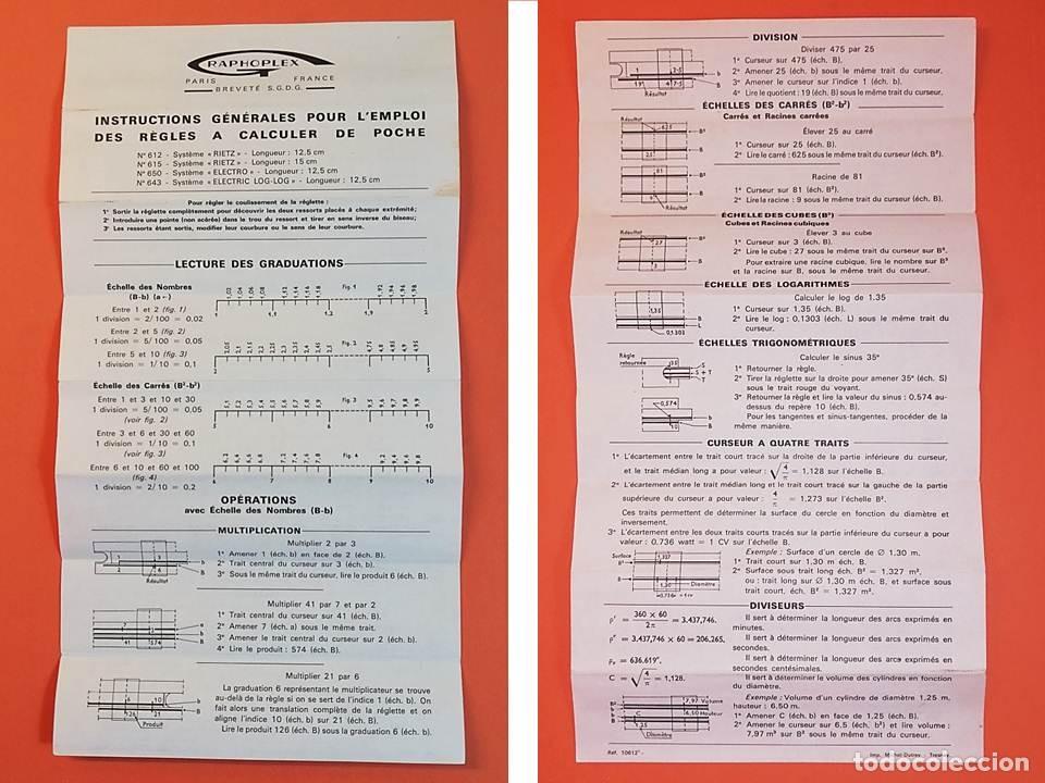 Antig&uuml;edades: REGLA DE C&Aacute;LCULO RAPHOFLEX 612 OTIS - Foto 6