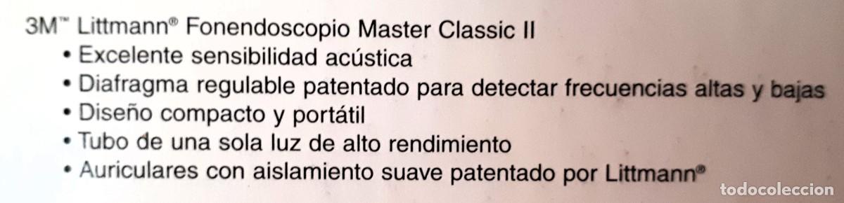 Antig&uuml;edades: 3 Descripcion del Estetoscopio en la Cara posterior de la caja de cart&oacute;n - Foto 3