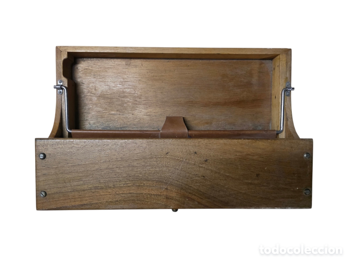 Antig&uuml;edades: Ped&iacute;grafo antiguo en madera - Foto 3