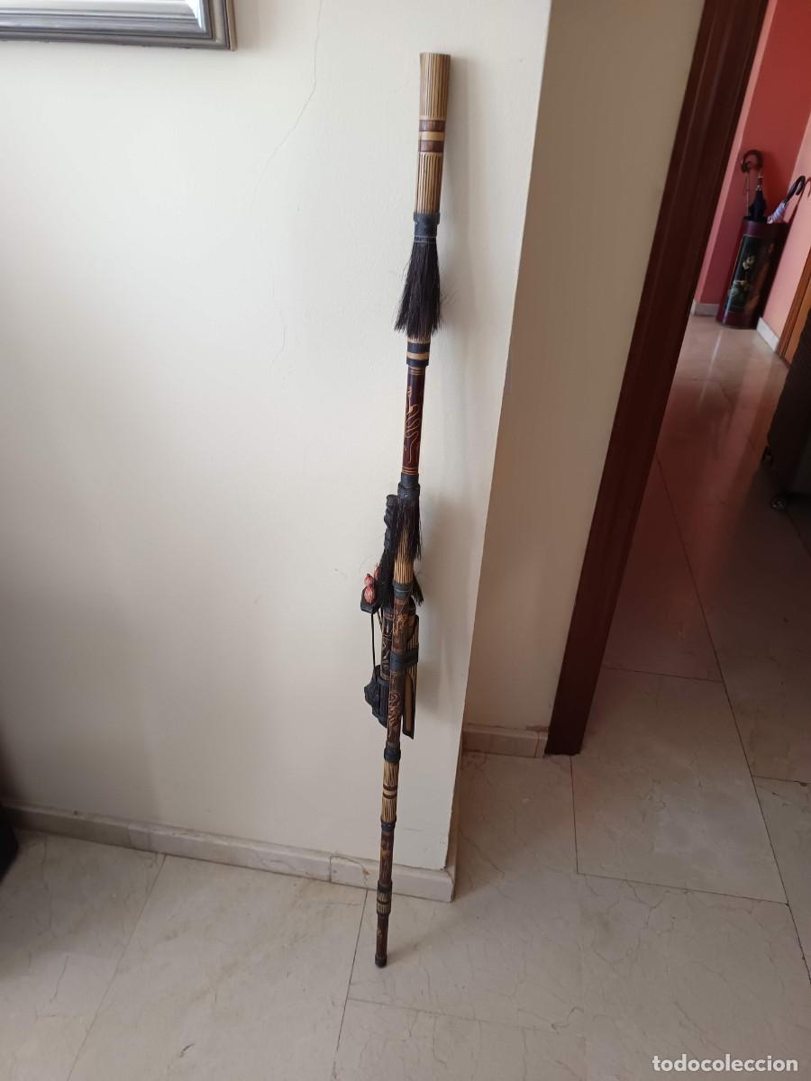 Antig&uuml;edades: Cerbatana amerindia con dardos originales - Foto 5