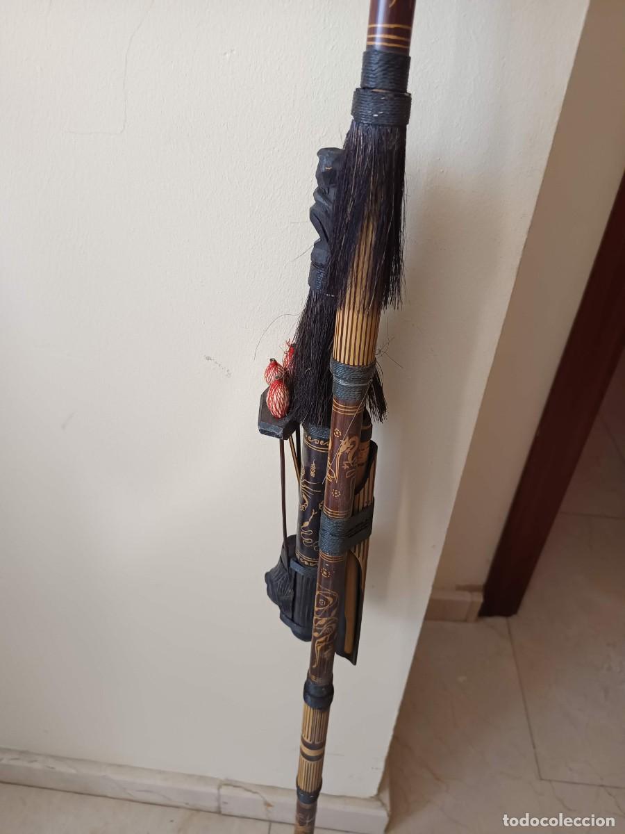 Antig&uuml;edades: Cerbatana amerindia con dardos originales - Foto 6