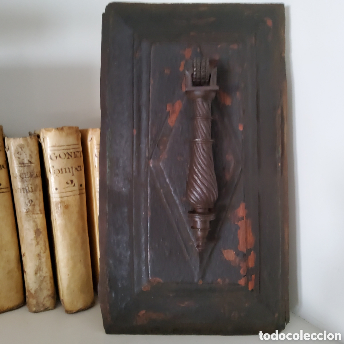 Antig&uuml;edades: ANTIGUO LLAMADOR O ALDABA DE HIERRO FORJADO, SIGLOS XVII-XVIII