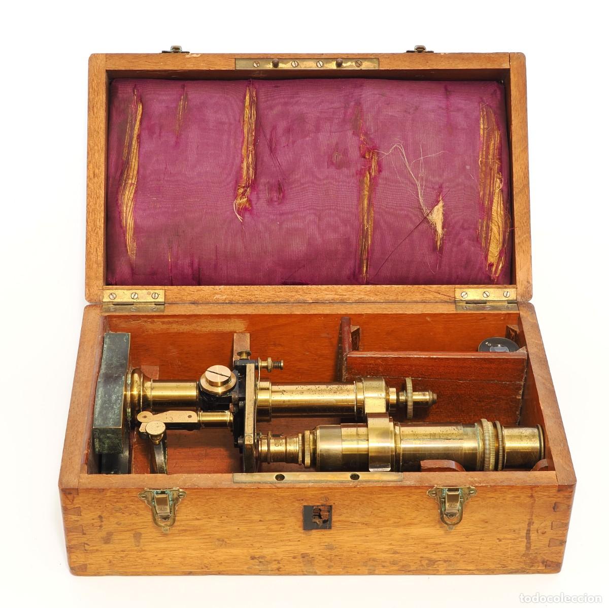 Antiques: Microscopio antiguo Nachet (c.1875)