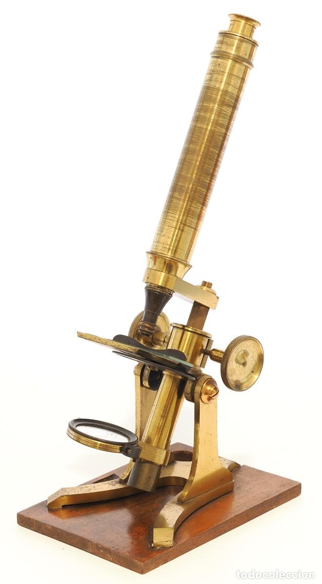 Antig&uuml;edades: Microscopio antiguo ingl&eacute;s (c.1860) - Foto 4