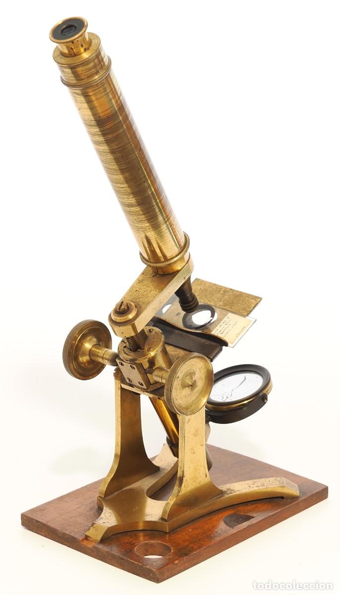 Antig&uuml;edades: Microscopio antiguo ingl&eacute;s (c.1860) - Foto 7