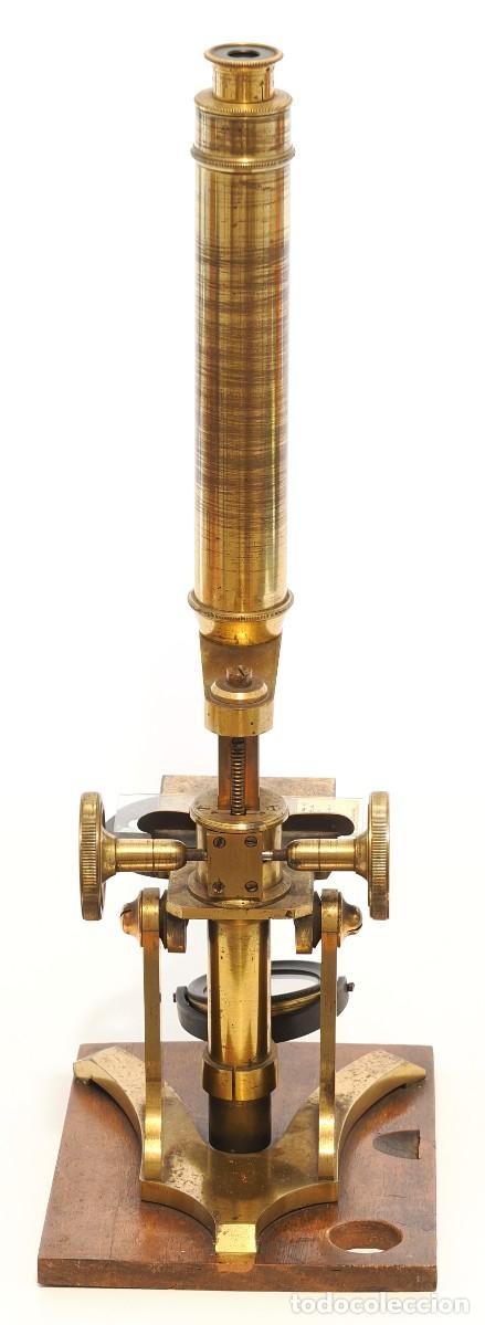Antig&uuml;edades: Microscopio antiguo ingl&eacute;s (c.1860) - Foto 9