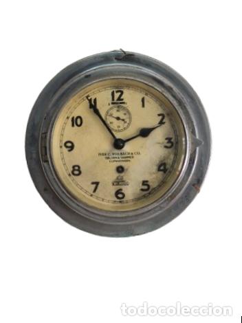 Antig&uuml;edades: Curioso Reloj N&aacute;utico Antiguo - Iver C. Weilbach & Co., Copenhague, Dinamarca - Viking - Funciona