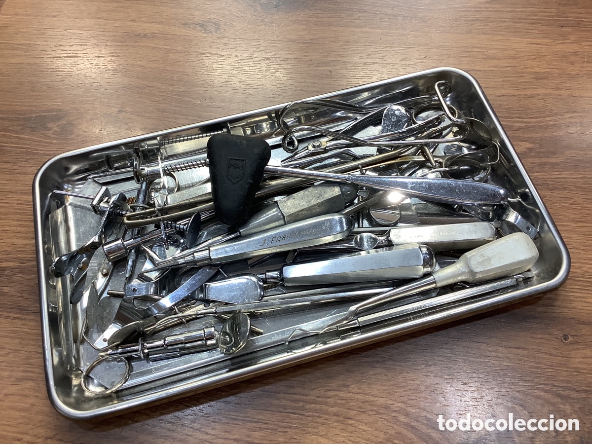Antig&uuml;edades: LOTE HERRAMIENTAS DENTISTA