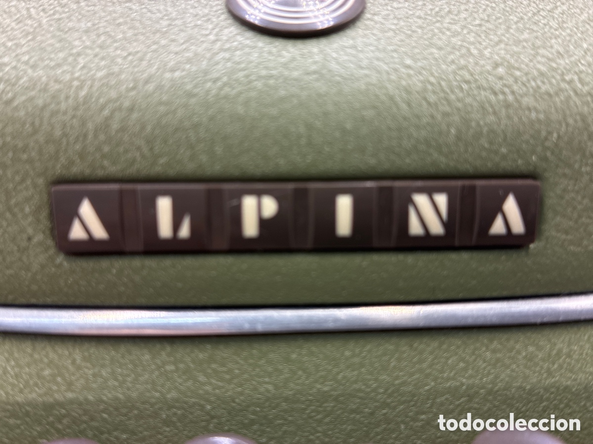 Antig&uuml;edades: M&aacute;quina de escribir Alpina. - Foto 2