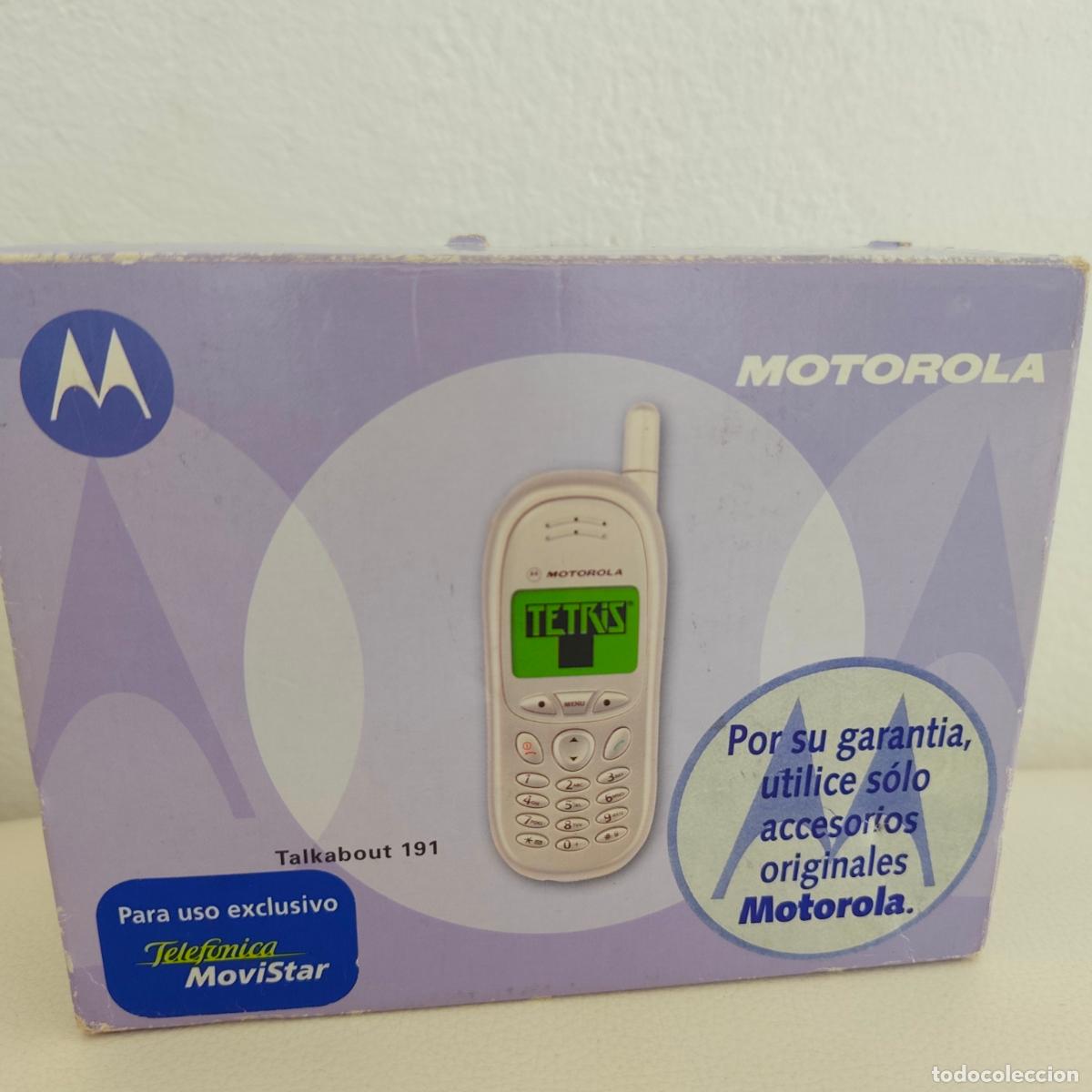 Tel&eacute;fonos: Tel&eacute;fono MOTOROLA&nbsp; TALKABOUT T 191 - con caja cargador e instrucciones