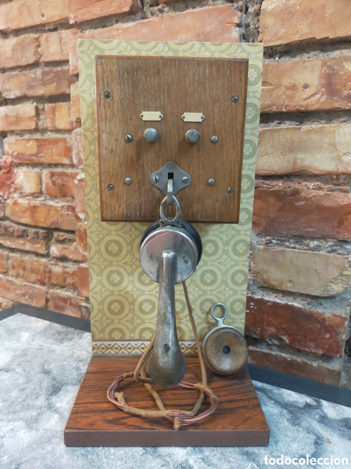 Tel&eacute;fonos: Antiguo tel&eacute;fono de pared o centralita P. JACQUESSON, PAR&Iacute;S