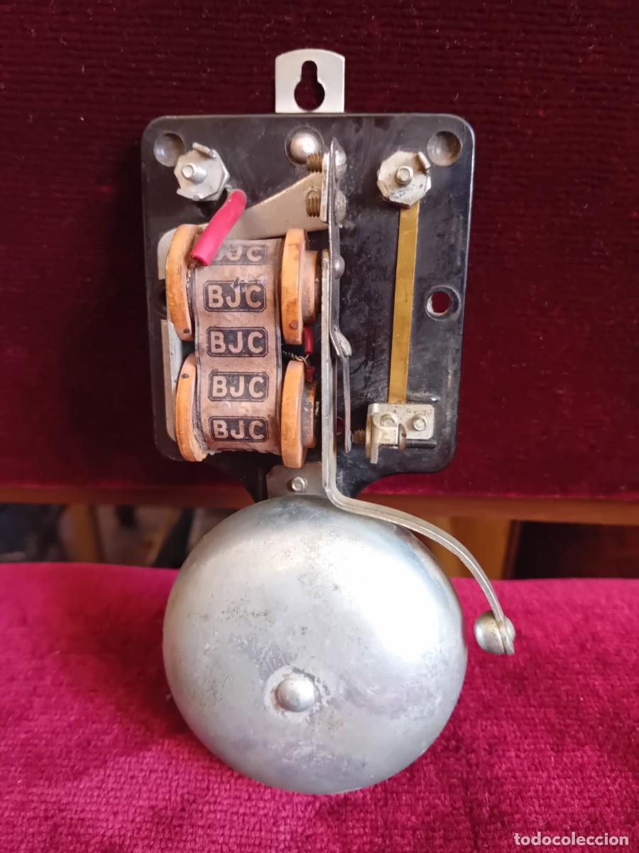 Antig&uuml;edades: Timbre el&eacute;ctrico industrial marca BJC de 125 voltios a&ntilde;os 1910/1940