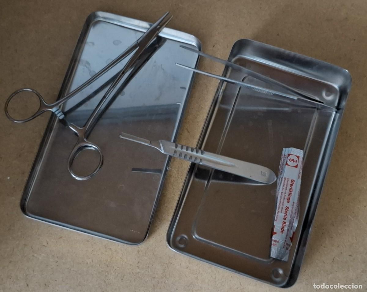 Antig&uuml;edades: 3 CAJA DE CURAS ABIERTA CON 4 ELEMENTOS - Foto 3