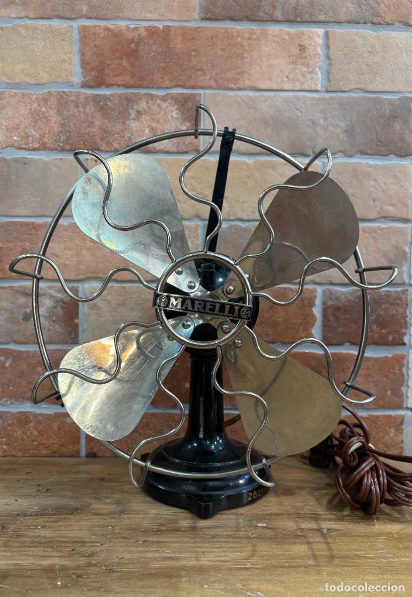 Antig&uuml;edades: Ventilador antiguo de sobremesa Ercole Marelli &rdquo;Lino&rdquo; (circa 1930)