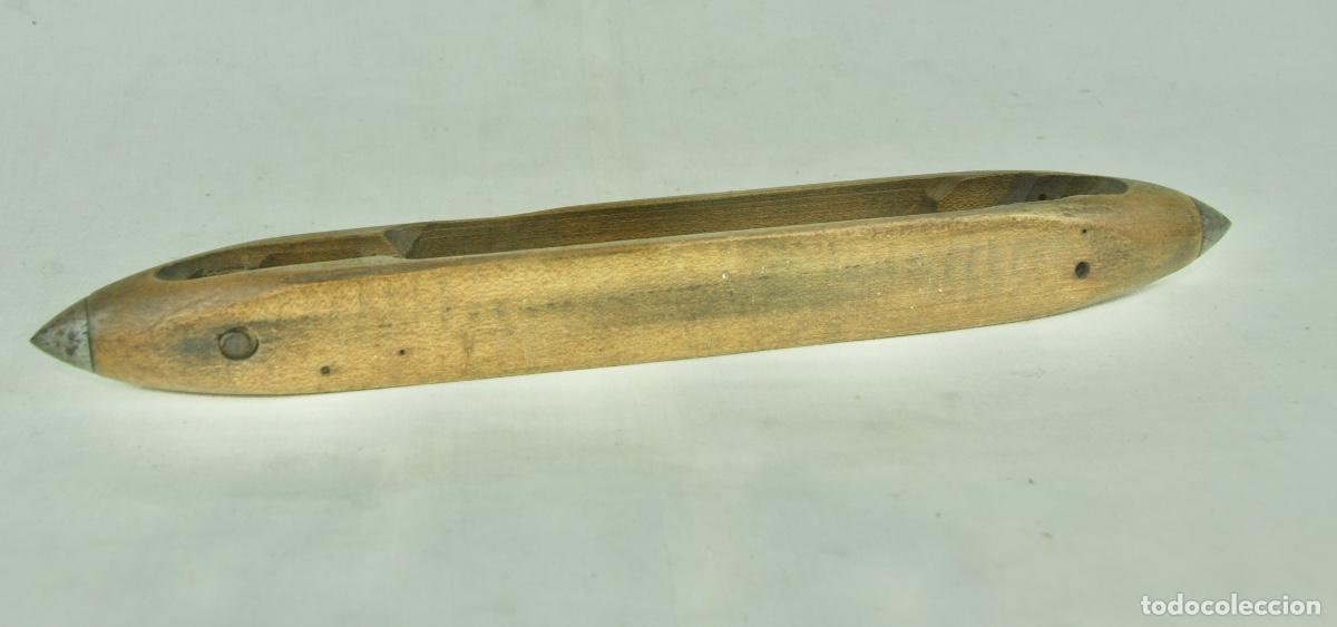 Antiques: Lanzadera de telar antigua 35.5 cm