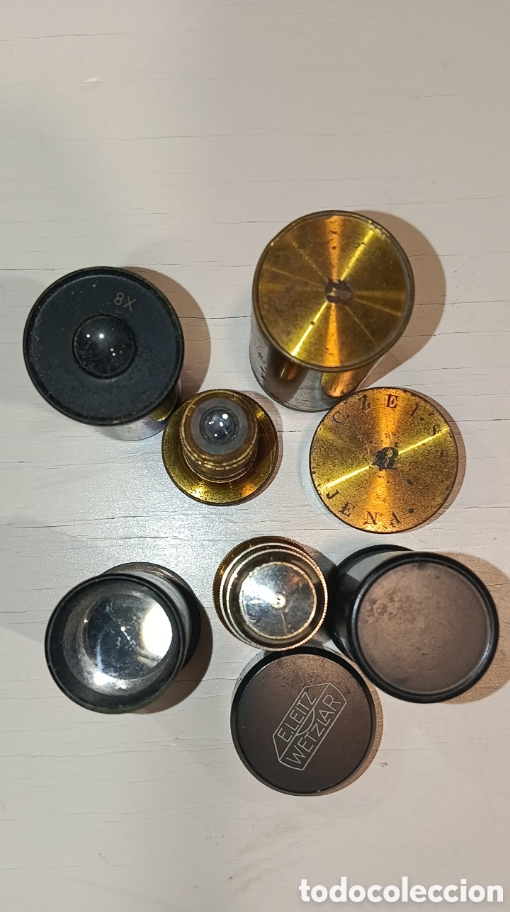 Antig&uuml;edades: LOTE 4 LUPAS LENTES 2 ZEISS JENA LEITZ WETZLAR Y 2 X8