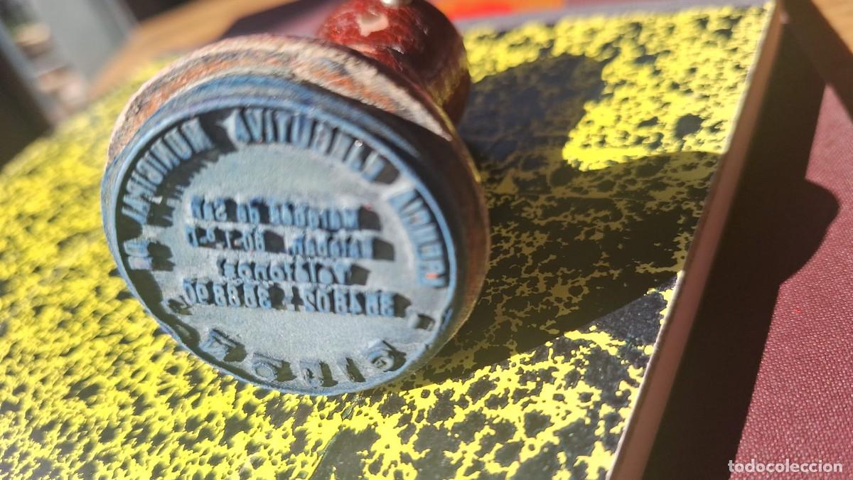 Antig&uuml;edades: Sello Caucho o Tamp&oacute;n del Agencia Ejecutiva del Ayuntamiento de Gij&oacute;n