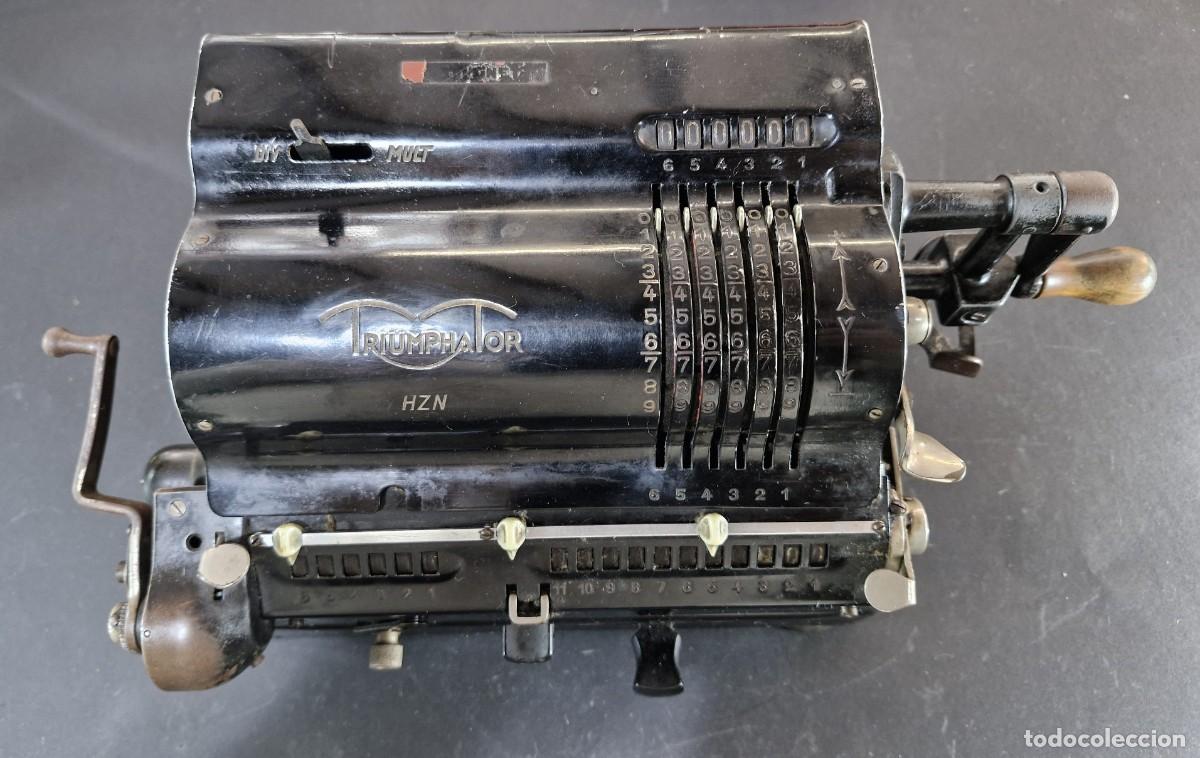 Antig&uuml;edades: ANTIGUA CALCULADORA TRIUNPHATOR HZN A&Ntilde;OS 1920 - 1930 TECXX 500