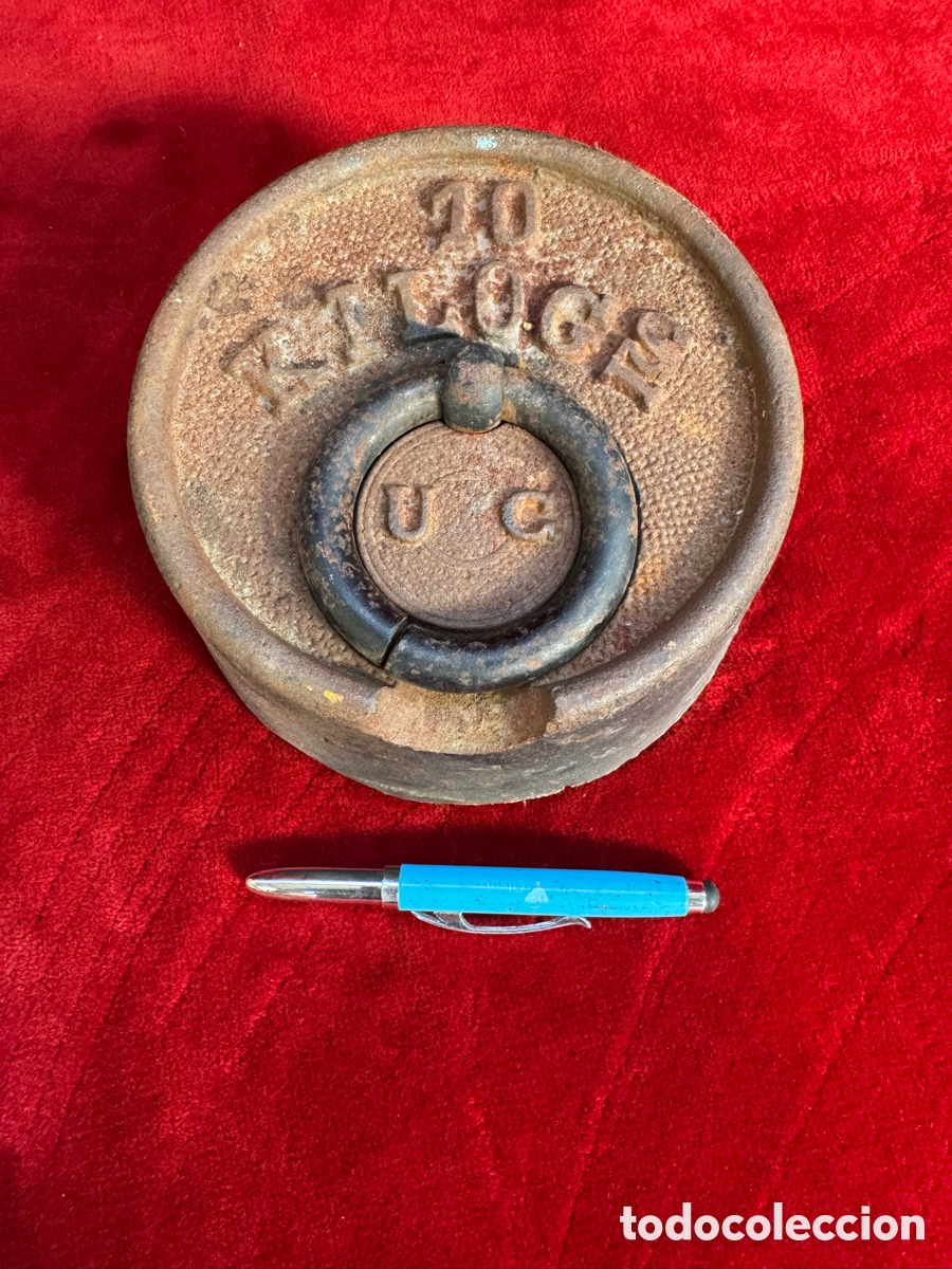Antig&uuml;edades: Antigua pesa ponderal, 10kg!