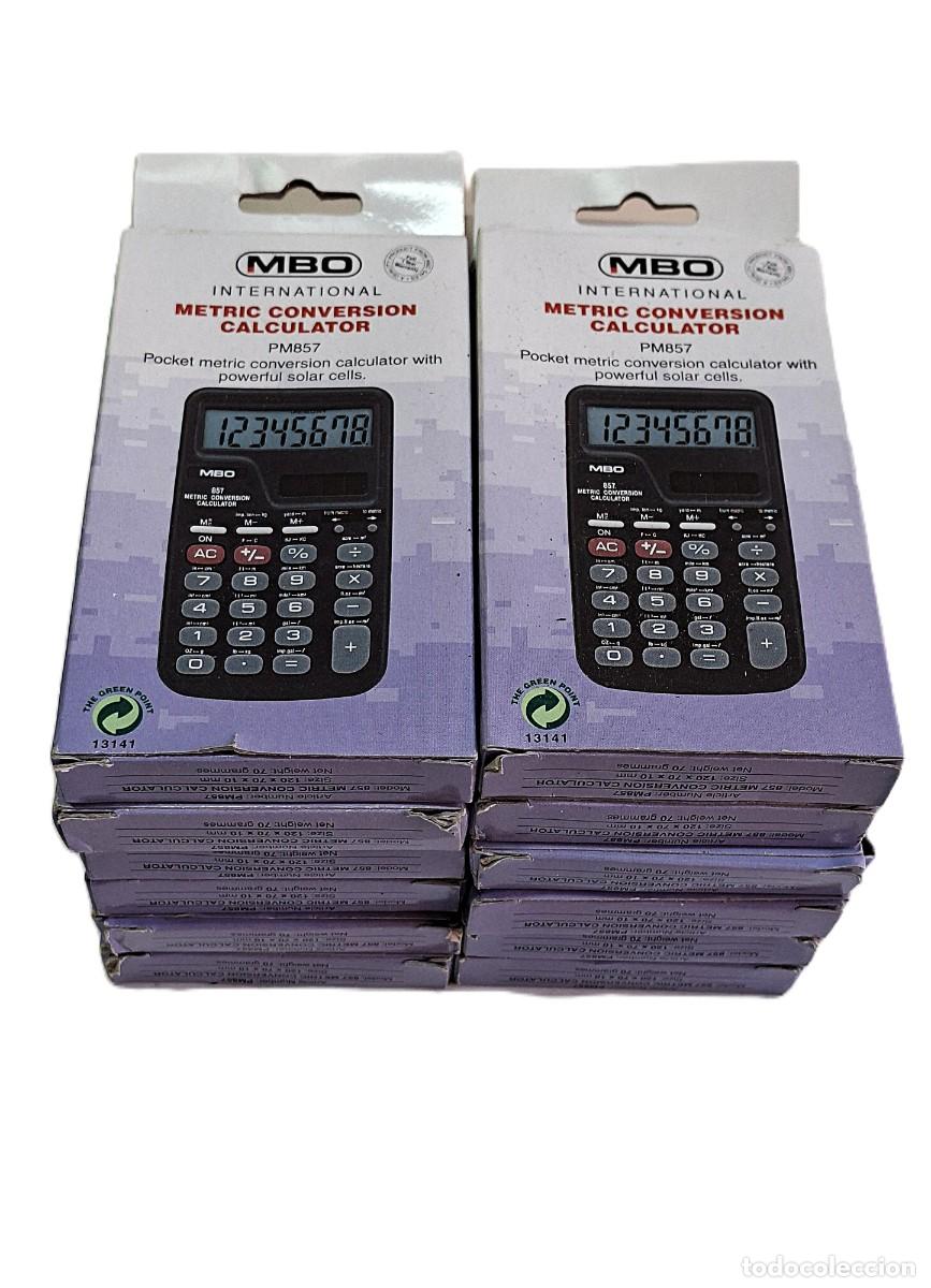 Antig&uuml;edades: 12X CALCULADORAS MBO M&Eacute;TRICAS CON ALIMENTACI&Oacute;N SOLAR