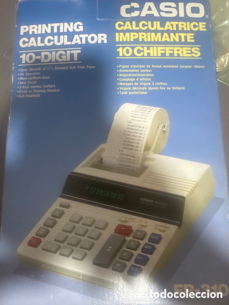 Antig&uuml;edades: Calculadora con Impresora Casio FR-310