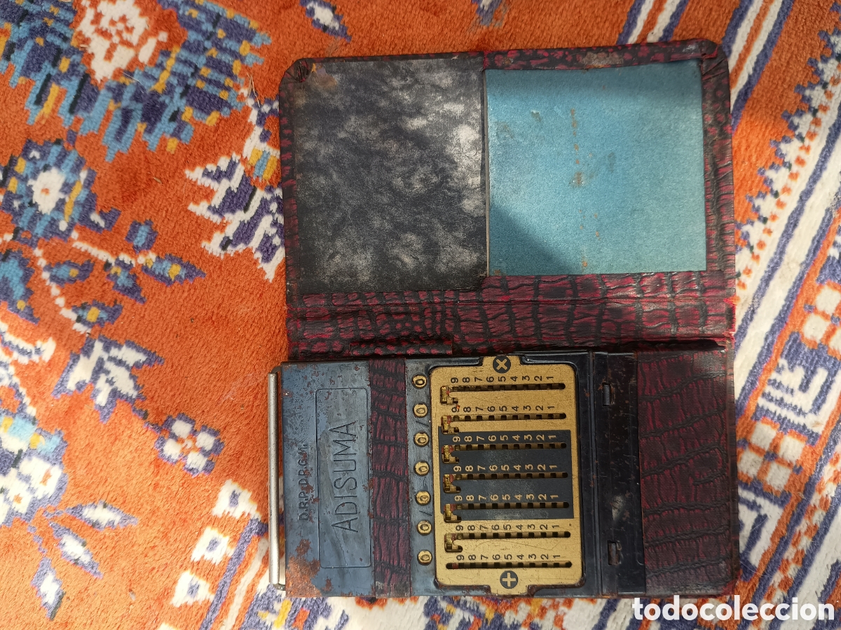Antig&uuml;edades: Calculadora con su estuche