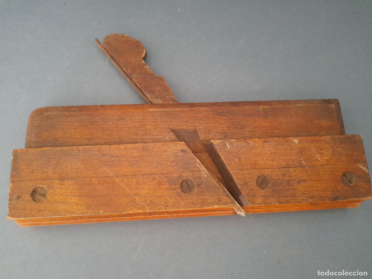Antig&uuml;edades: garlopin de moldura, cepillo de carpintero, corte 1.5cm aprox, largo 24.5cm aprox