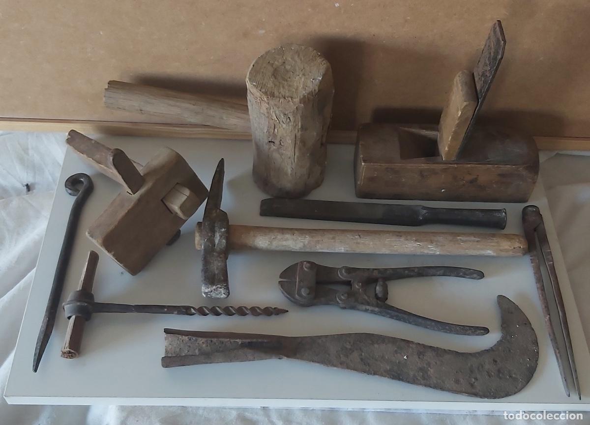Antig&uuml;edades: Lote de herramientas antiguas de carpintero - Foto 1