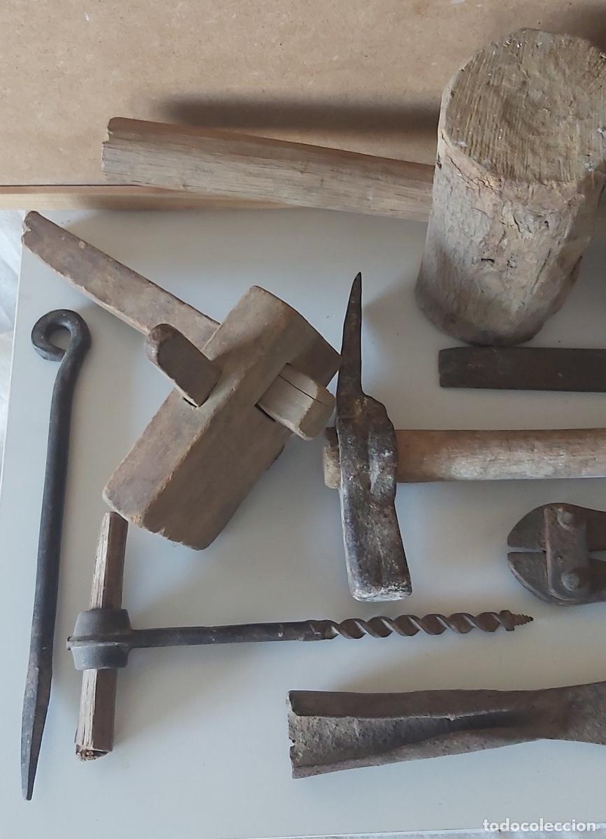 Antig&uuml;edades: Lote de herramientas antiguas de carpintero - Foto 2