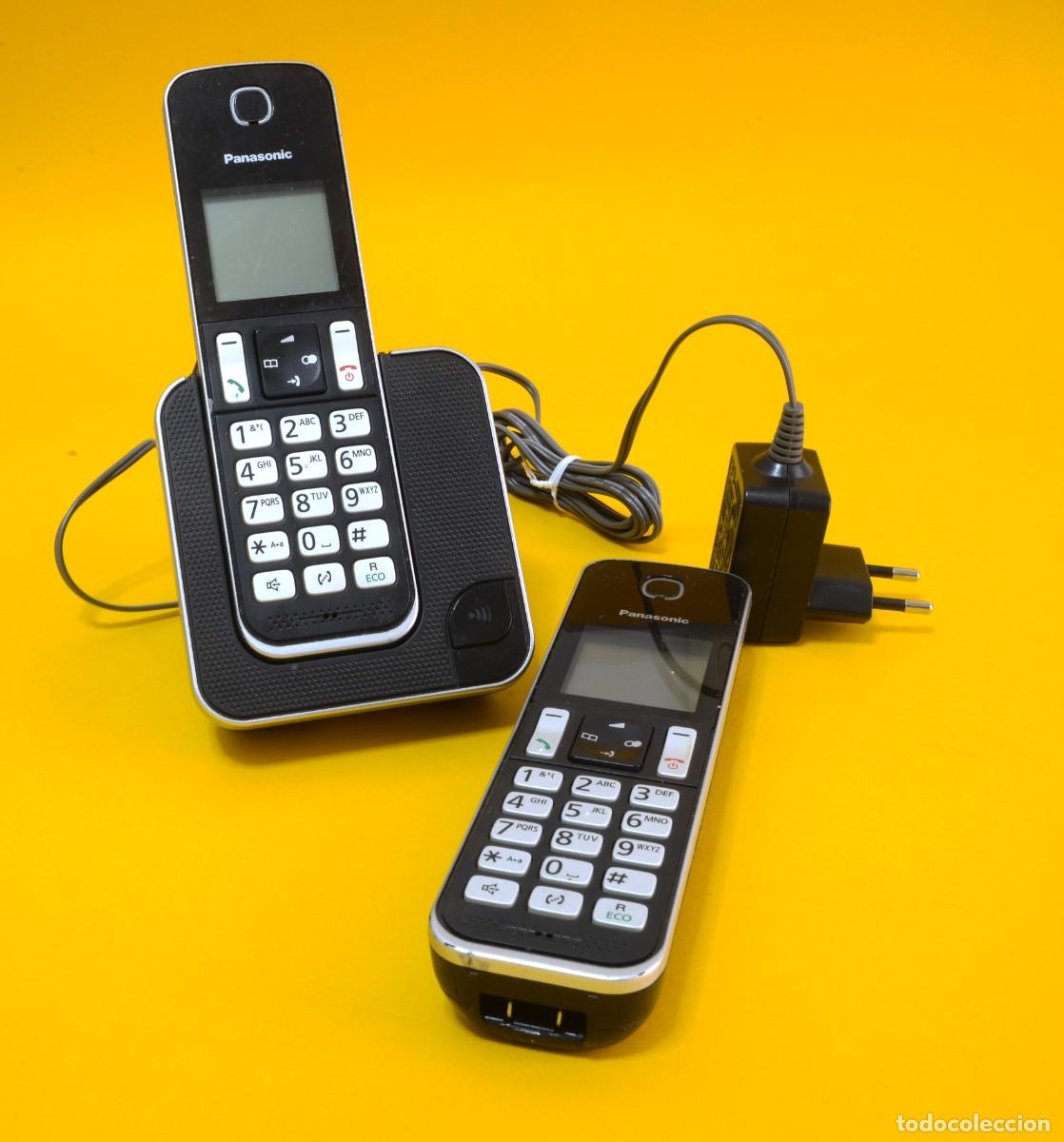 Tel&eacute;fonos: LOTE DE 2 DOS Tel&eacute;fonos inal&aacute;mbricos Panasonic KX-TGD310