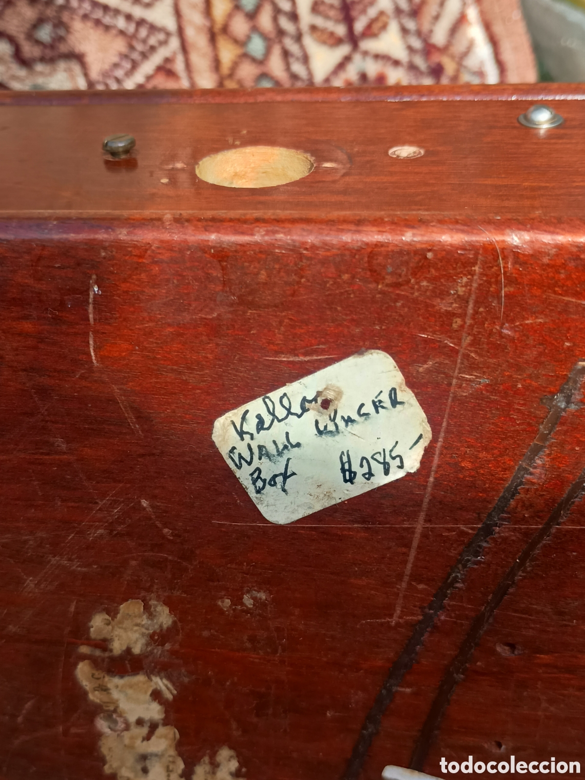 Antig&uuml;edades: Timbre campana alarma madera - Foto 13