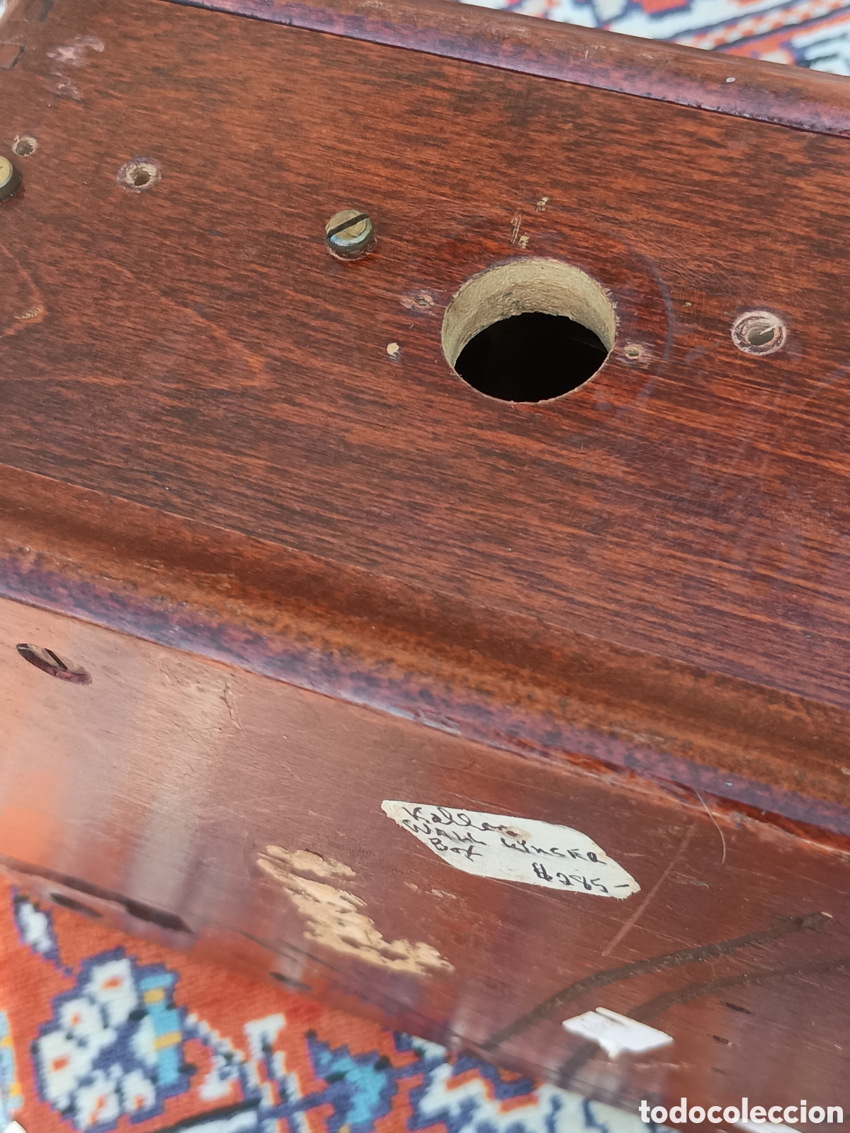 Antig&uuml;edades: Timbre campana alarma madera - Foto 14