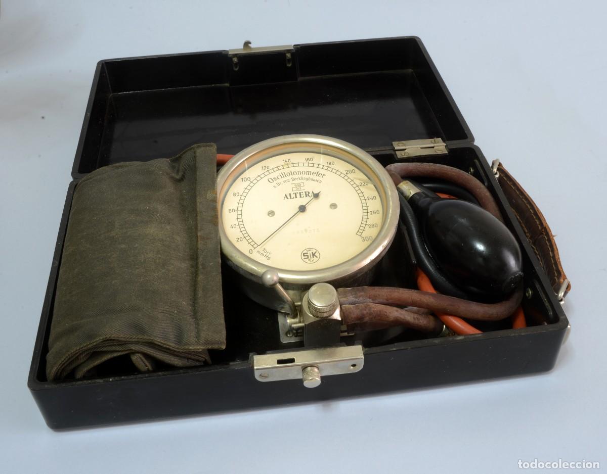 Antig&uuml;edades: Osciloton&oacute;metro Altera Dr. H. Von Recklinghausen, tipo de tensi&oacute;metro vintage en caja de baquelita