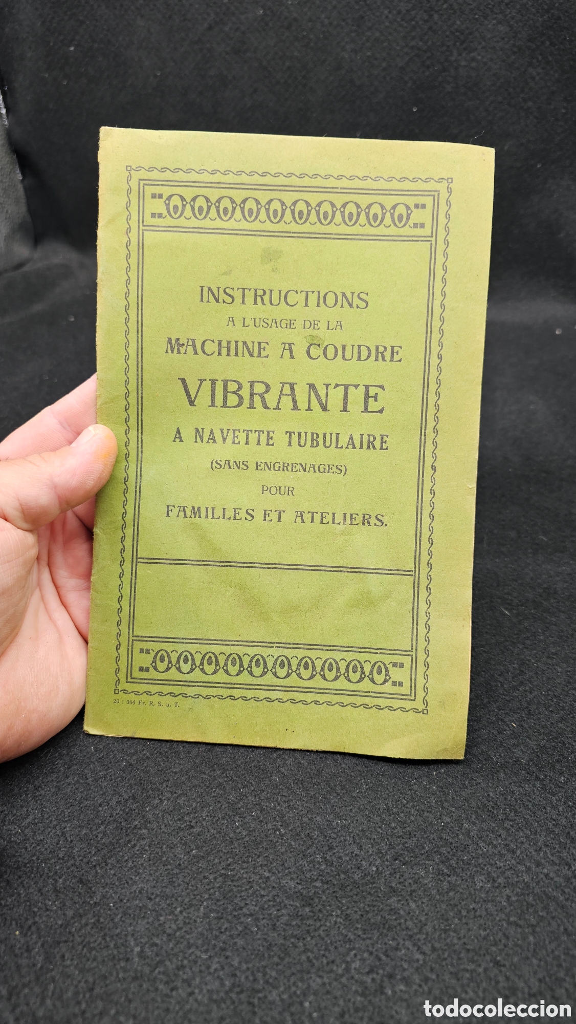 Antig&uuml;edades: Antiguas instrucciones de m&aacute;quinas de coser VIBRANTE