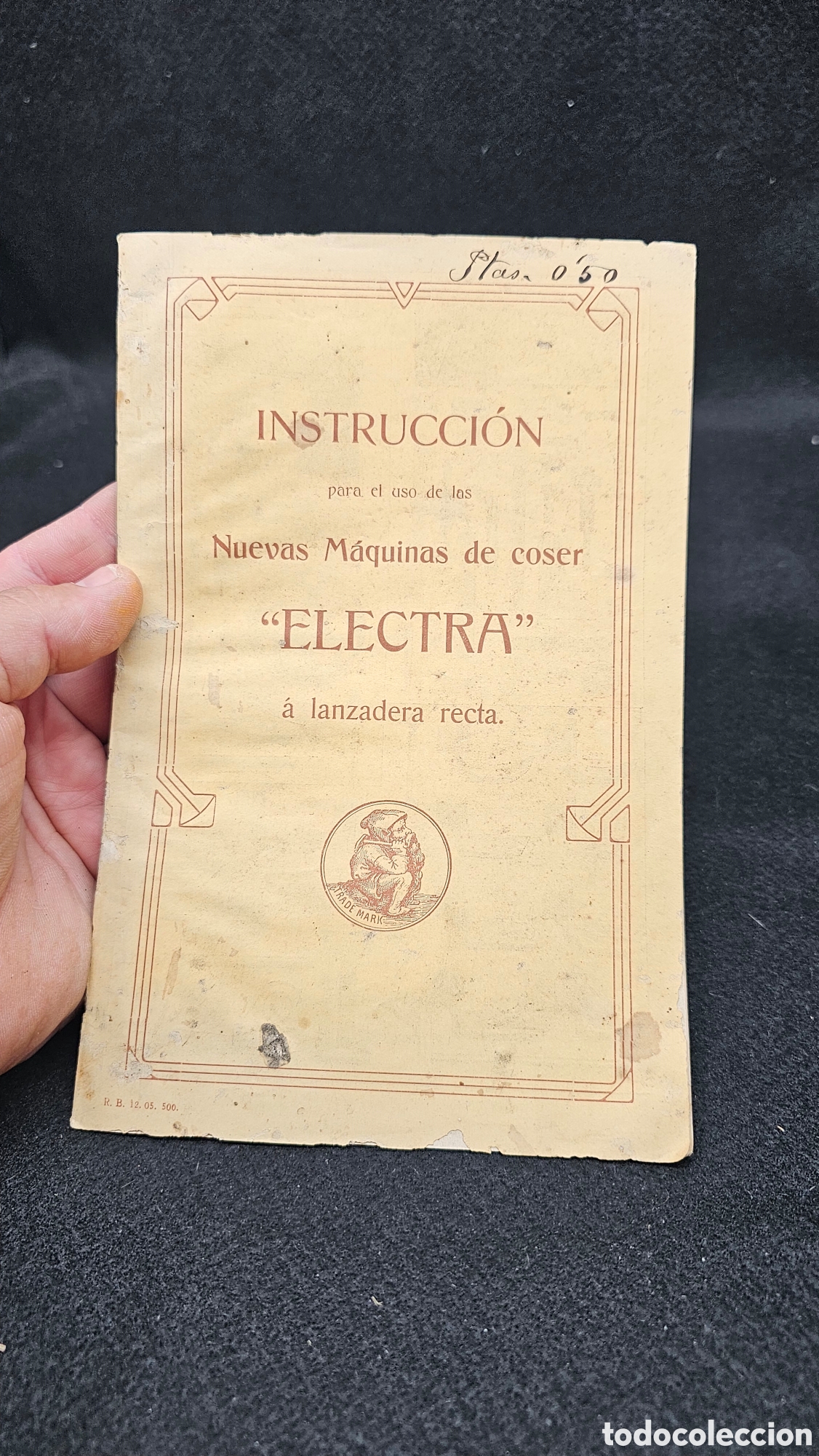 Antig&uuml;edades: Instrucciones para m&aacute;quinas de coser ELECTRA