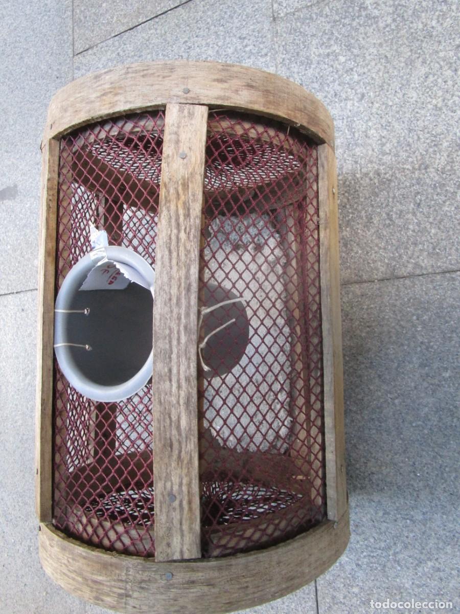 Antiques: GALICIA nasa artesana pesca cefal&oacute;podos marisco - modelo madera no usada 42x31cm 4,8kg completa. +