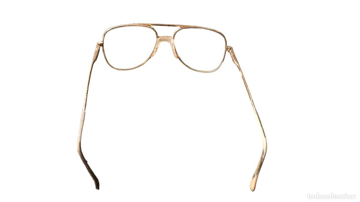 Antiquit&eacute;s: MONTURA DE GAFAS VINTAGE SFERO CON CRISTALES BIFOCALES - TALLA 57/18 - CHAPADA EN ORO - A&Ntilde;OS 1970-80