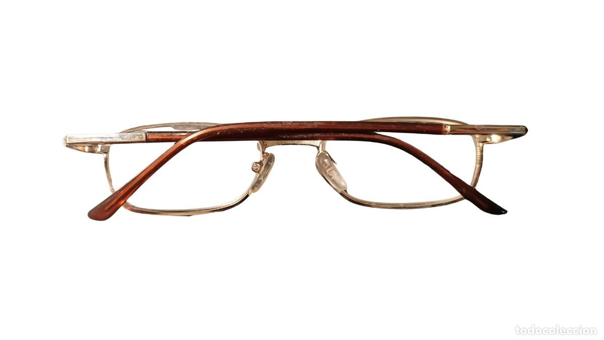 Antiquit&eacute;s: GAFAS DE LECTURA CON CRISTALES - MONTURA MET&Aacute;LICA CHAPADA EN ORO - A&Ntilde;OS 1990-2000
