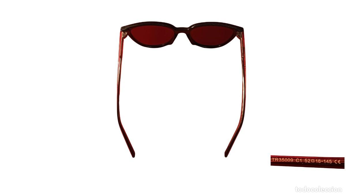Antiquit&auml;ten: GAFAS DE SOL CAT-EYE CON CRISTALES ROJOS - TALLA 52/18/145 - CE - ESTILO RETRO-CHIC A&Ntilde;OS 2000-2010