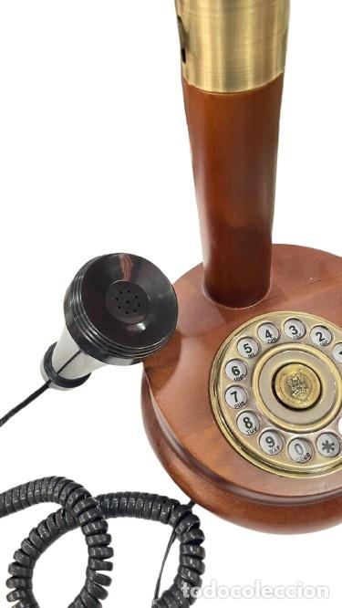 Tel&eacute;fonos: Auricular de Tel&eacute;fono Antiguo con Cables - Foto 3