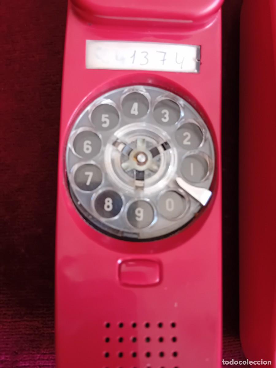 Tel&eacute;fonos: Tel&eacute;fono g&oacute;ndola rojo d&eacute;cada de los 70/80 - Foto 2