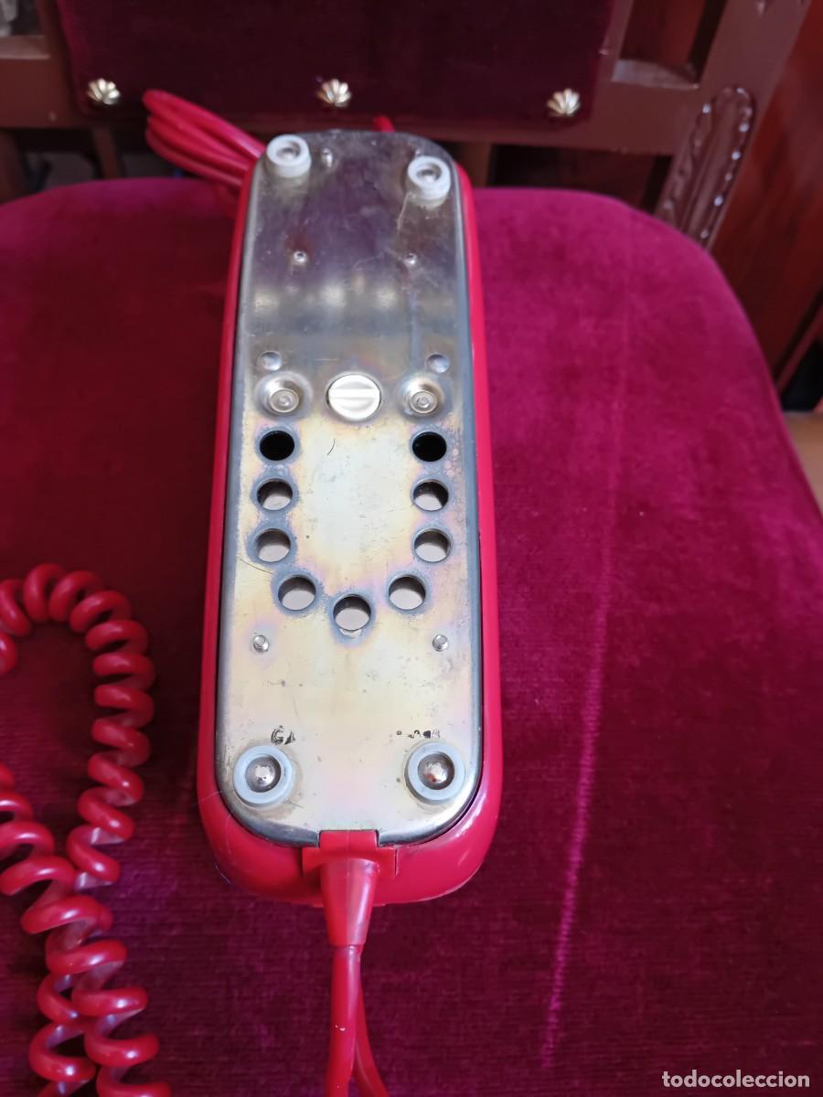 Tel&eacute;fonos: Tel&eacute;fono g&oacute;ndola rojo d&eacute;cada de los 70/80 - Foto 5