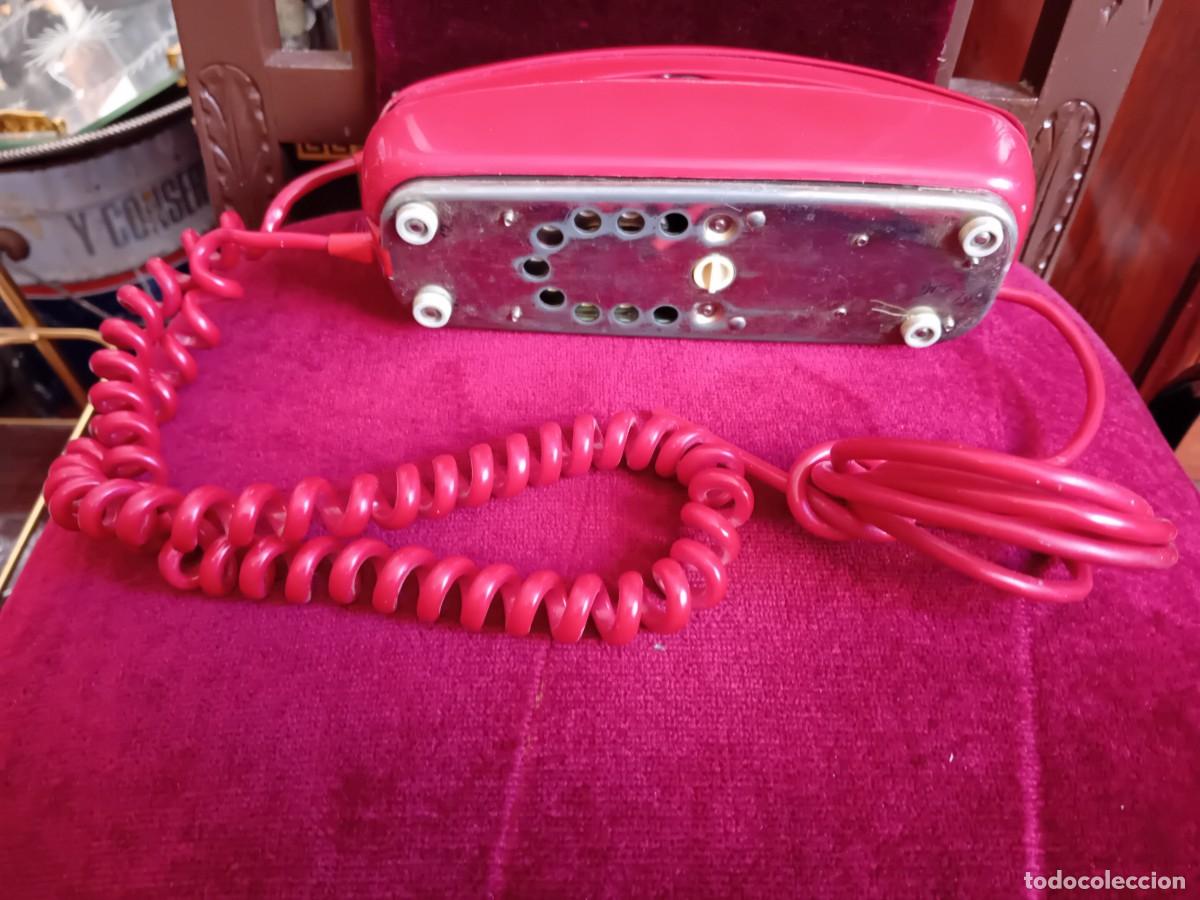 Tel&eacute;fonos: Tel&eacute;fono g&oacute;ndola rojo d&eacute;cada de los 70/80 - Foto 6