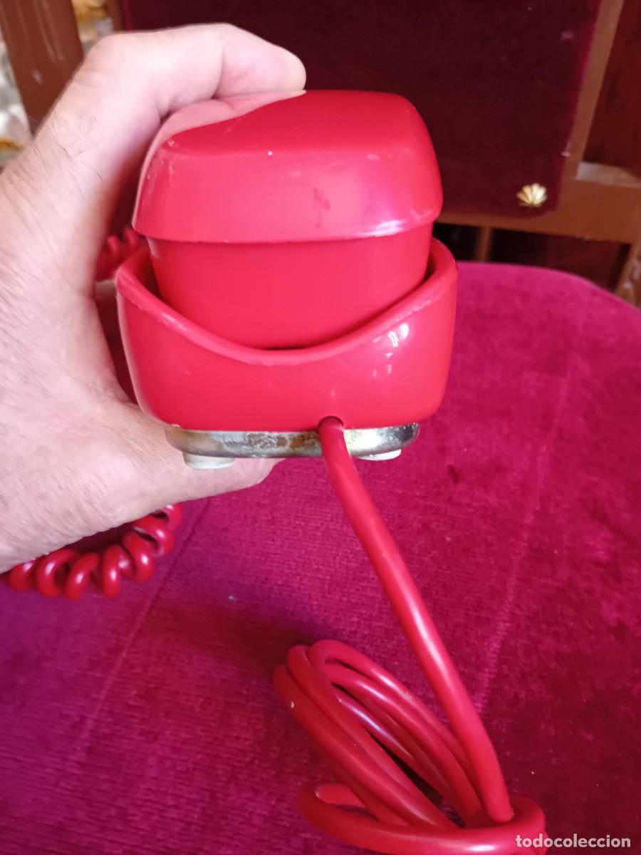 Tel&eacute;fonos: Tel&eacute;fono g&oacute;ndola rojo d&eacute;cada de los 70/80 - Foto 7