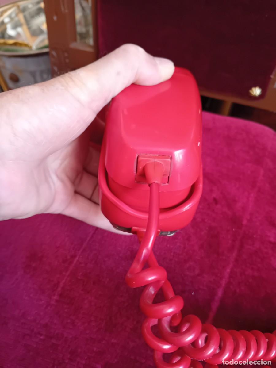 Tel&eacute;fonos: Tel&eacute;fono g&oacute;ndola rojo d&eacute;cada de los 70/80 - Foto 8