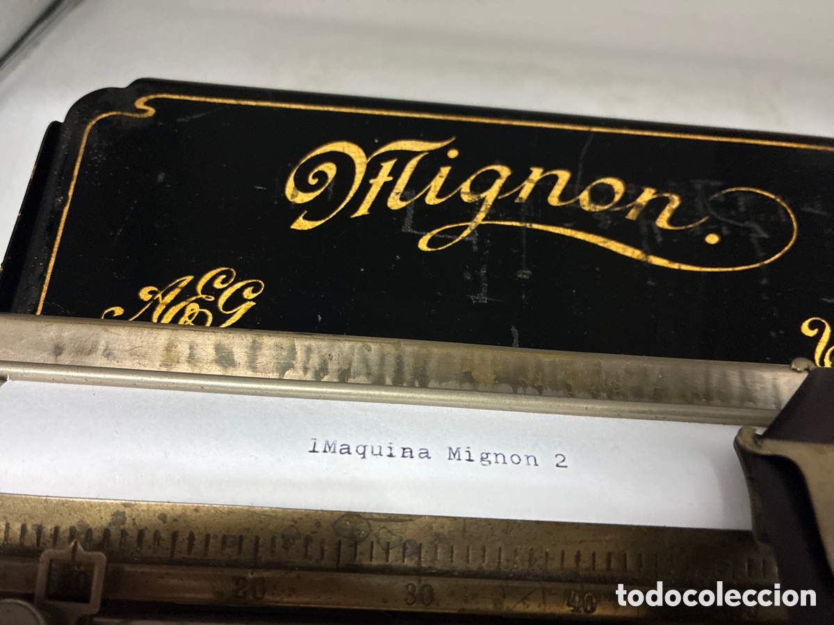 Antig&uuml;edades: M&aacute;quina de Escribir MIGNON n&uacute;mero 2. - Foto 4