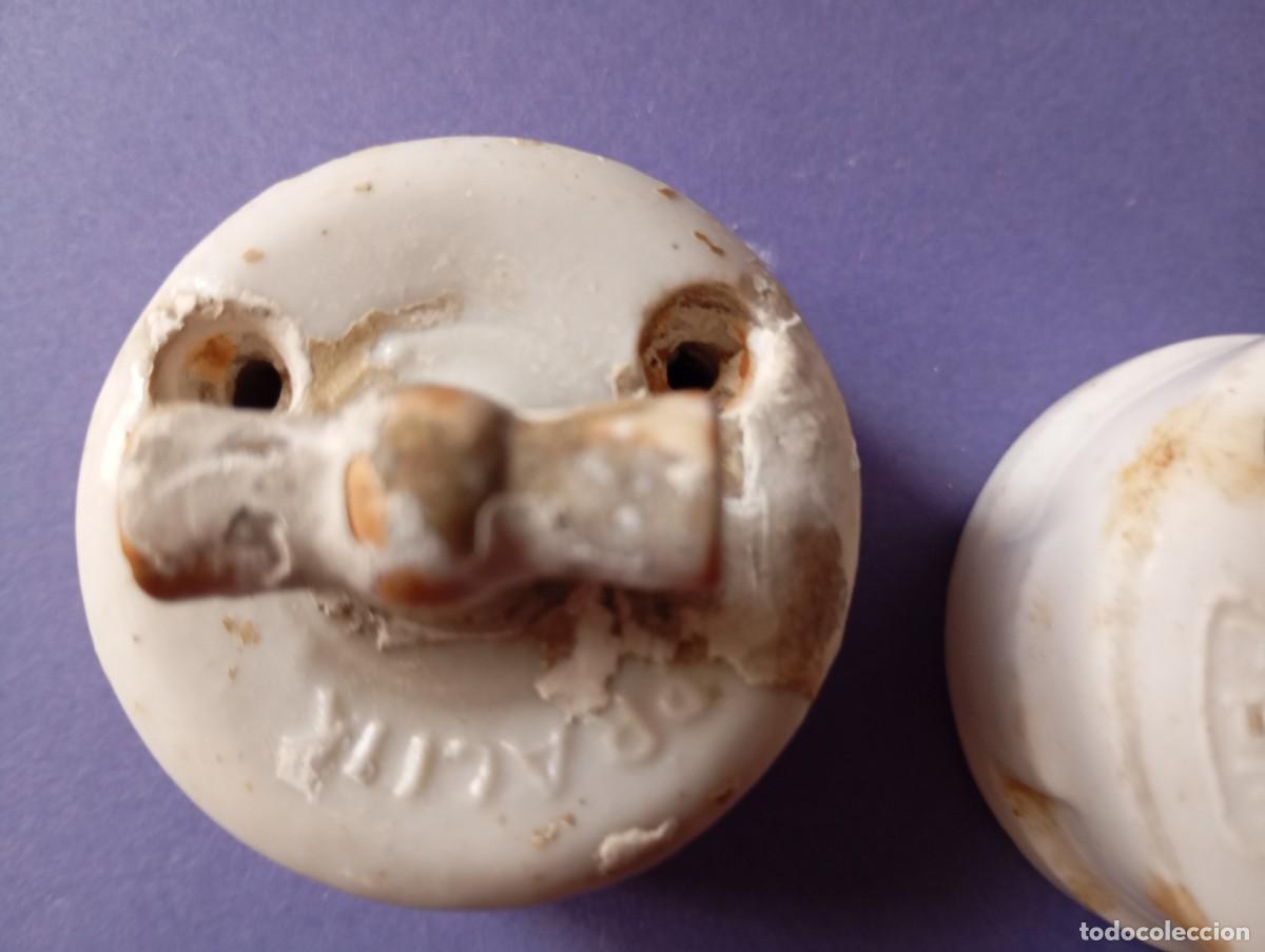 Antig&uuml;edades: dos antiguos interruptores de porcelana - Foto 4