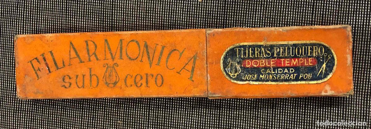 Antig&uuml;edades: NAVAJA AFEITAR FILARMONICA JOSE MONSERRAT POU ESPA&Ntilde;A N&ordm; 14. REJONEO. EN ESTUCHE ORIGINAL